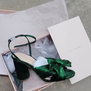 Camellia Beauty Pleated Bow Heel